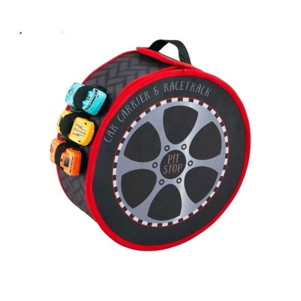 Mud Pie Children Car Carrier Case Tire Boy Cars